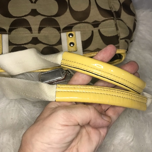 Classic Coach Signature F14878 Satchel Tote Handbag VGUC - Picture 11 of 13